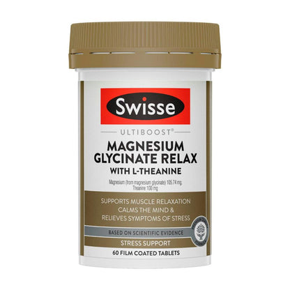 Swisse Ultiboost Magnesium Glycinate L-theanine - 60 Pack