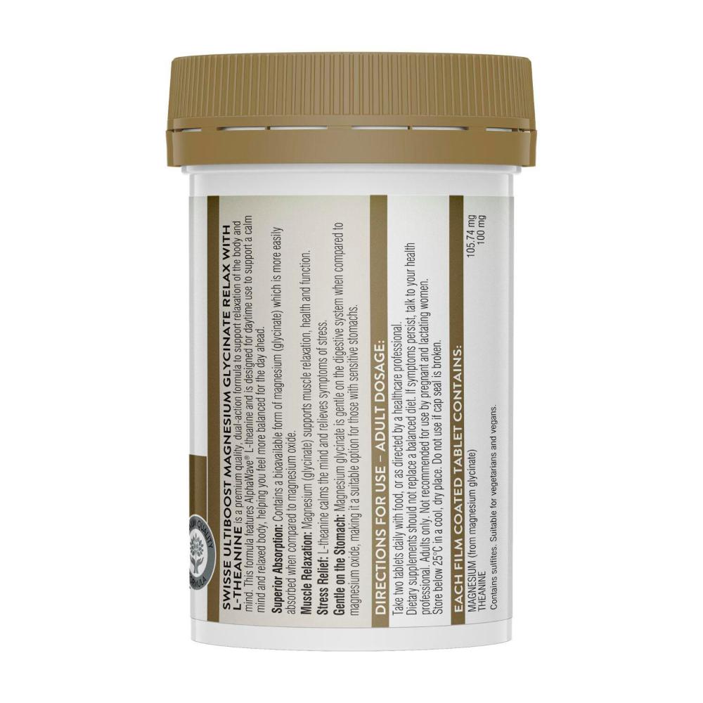 Swisse Ultiboost Magnesium Glycinate L-theanine - 60 Pack