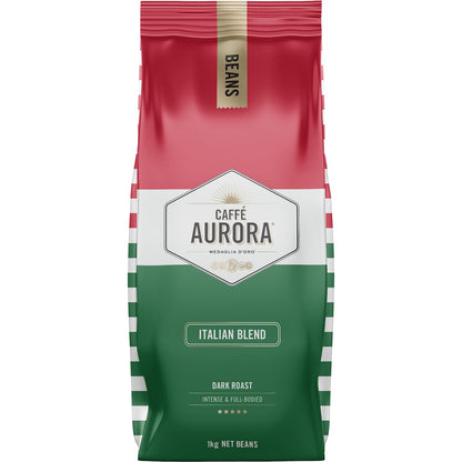 Caffe Aurora Italian Blend Coffee Beans 1kg