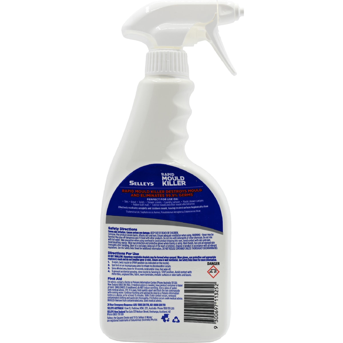 Selleys Bathroom Cleaner Rapid Mould Killer Trigger 500ml