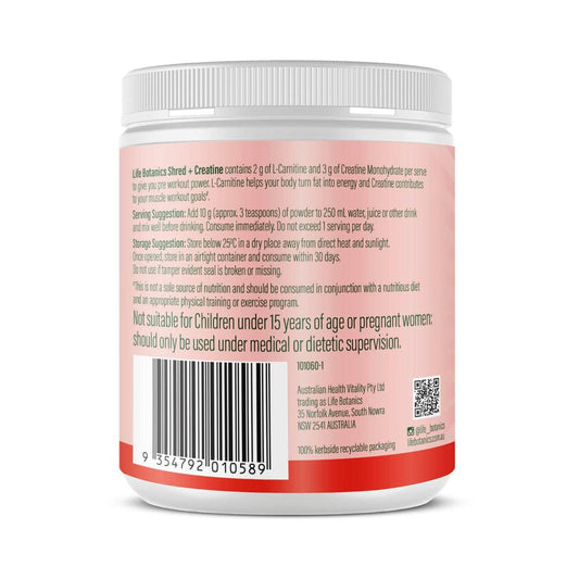 Life Botanics. Shred + Creatine - 150g
