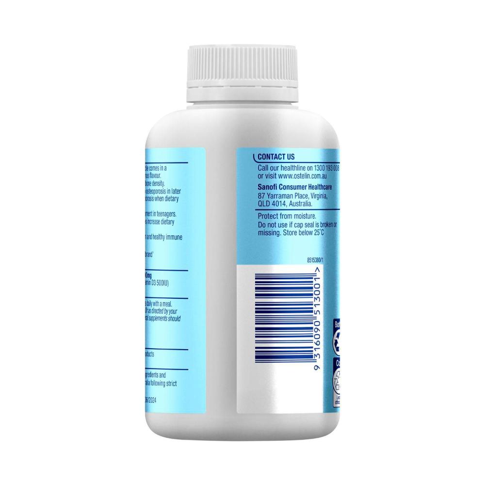 Osetlin Vitamin D & Calcium Chewable - 120 Pack