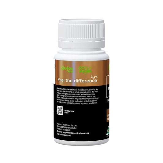 Vitaceuticals Activated Methyl B12 60 Melts - 60 Pack