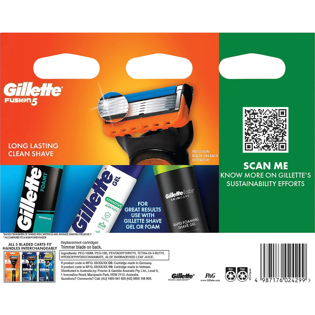 Gillette Fusion 5 Power Razor Blades 8 Pack