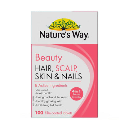 Nature's Way Beauty Hair Scalp Skin & Nails - 100 Pack