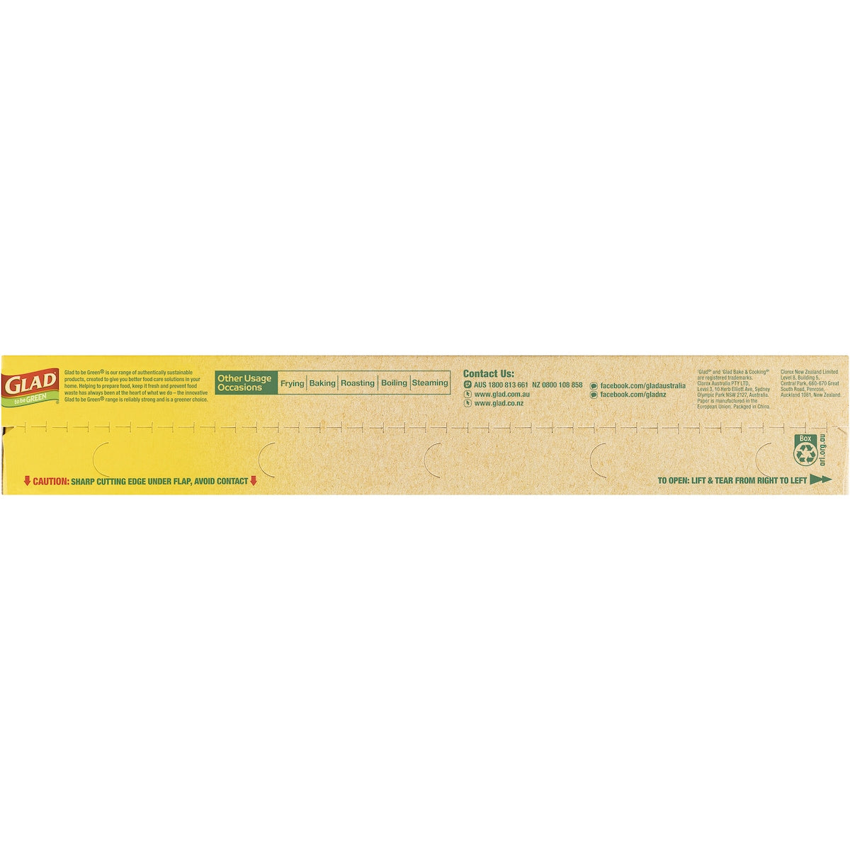 Glad To Be Green Compostable Brown Bake & Cooking Paper 25m