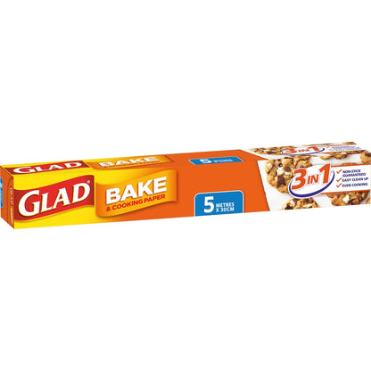 Glad Bake & Cooking Paper 5m Each