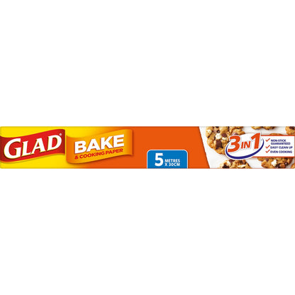 Glad Bake & Cooking Paper 5m Each