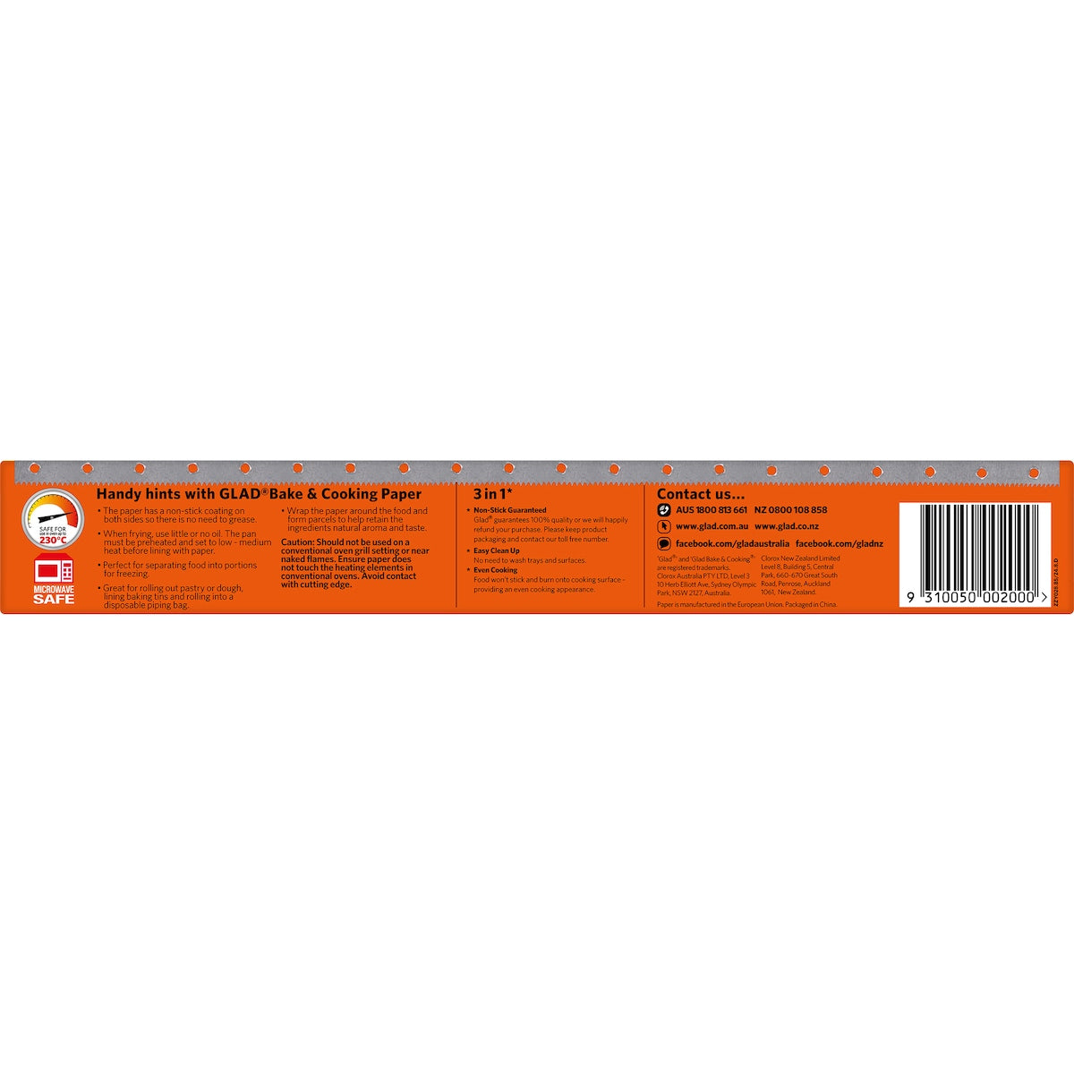 Glad Bake & Cooking Paper 5m Each