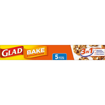 Glad Bake & Cooking Paper 5m Each