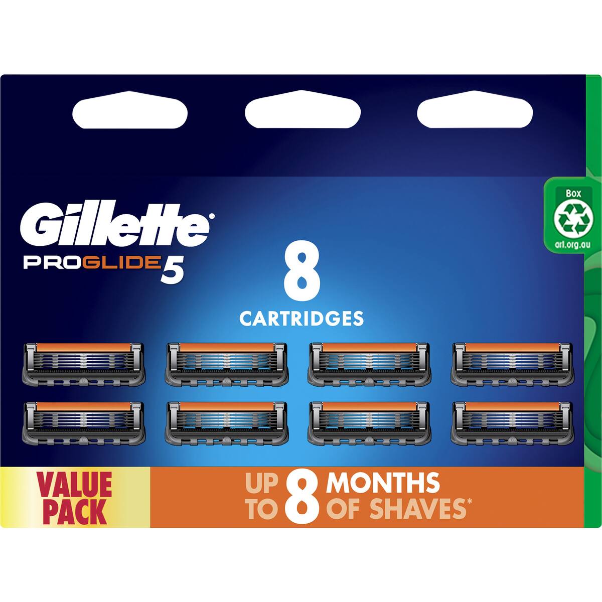 Gillette Fusion Proglide 5 Manual Razor Blades 8 Pack