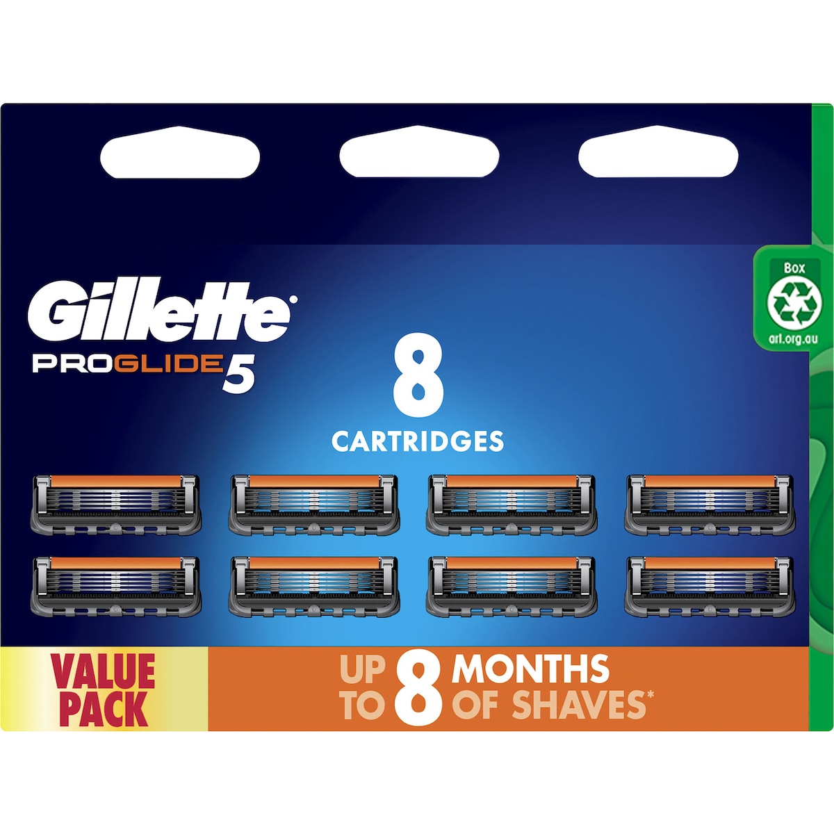 Gillette Fusion Proglide 5 Manual Razor Blades 8 Pack