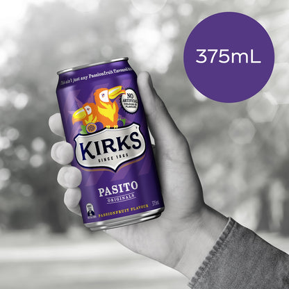 Kirks Pasito Soft Drink Cans 375ml X 10 Pack