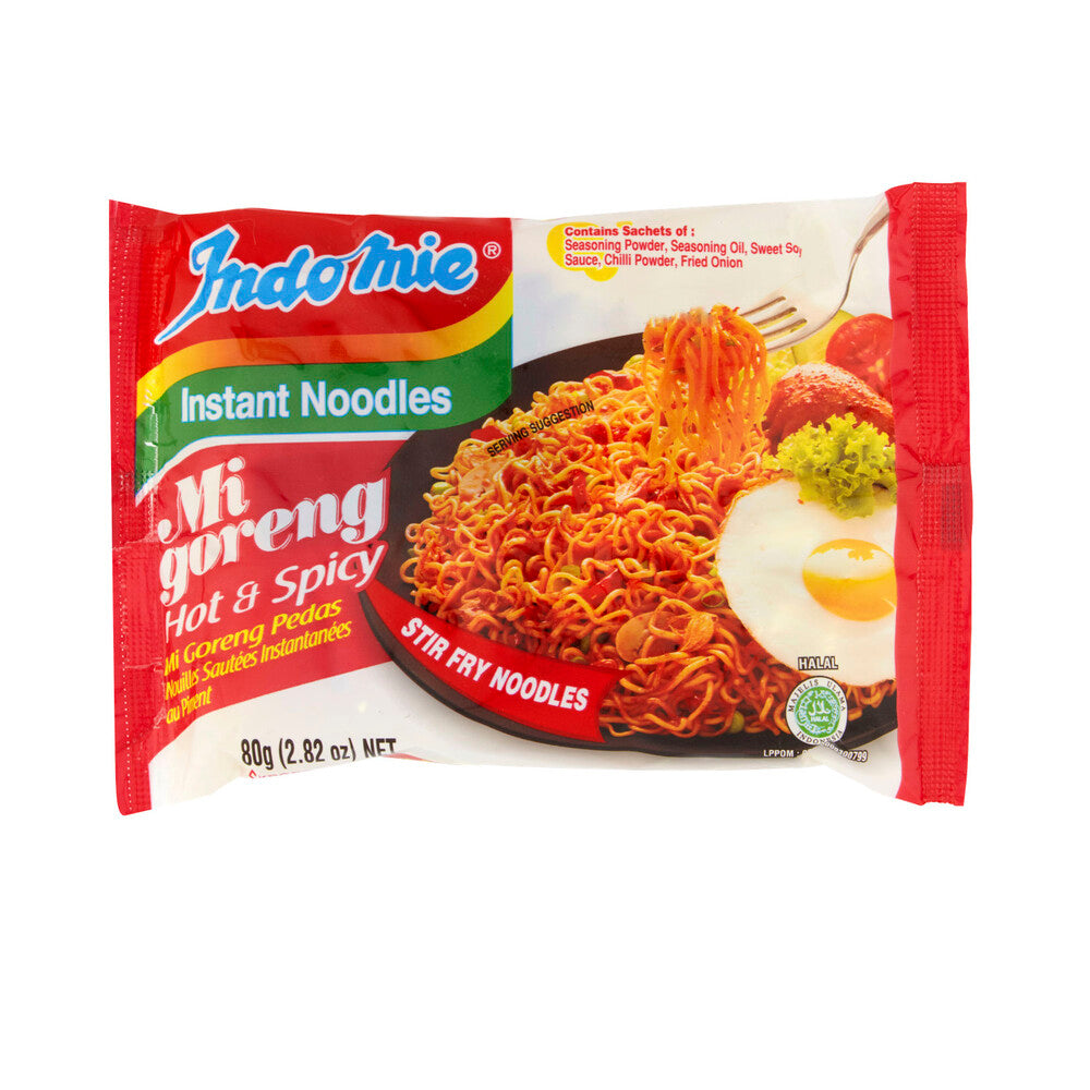 Indomie Mi Goreng Hot & Spicy Instant Noodles - 80g