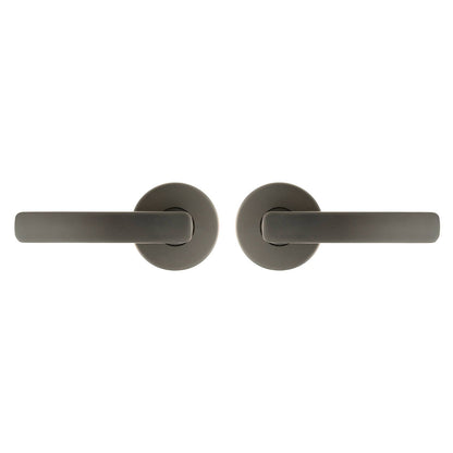 Ikonic Gunmetal San Fran Passage Lever Set