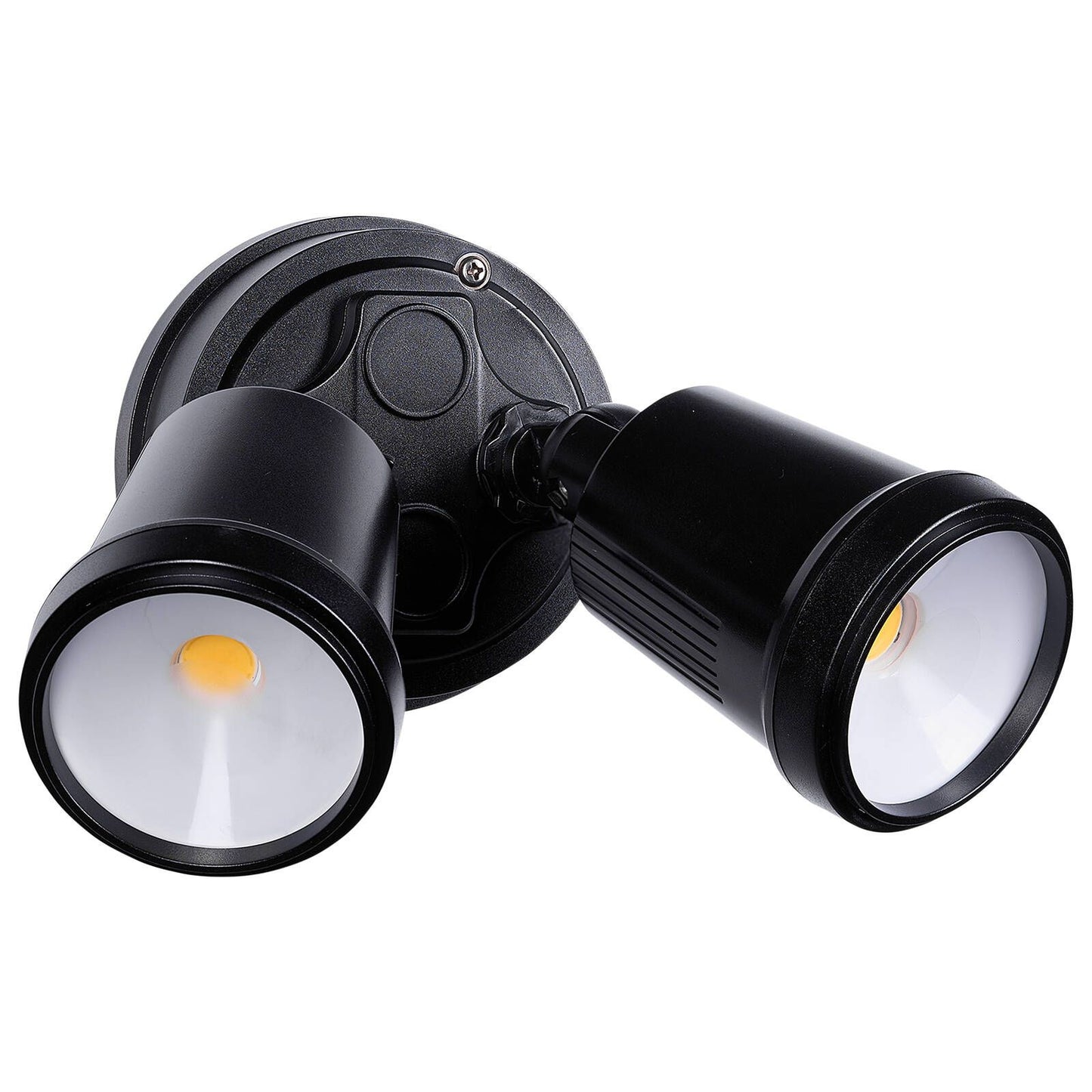 Brilliant Black Raptor III Twin Flood Light - 20W - 1800 Lumens
