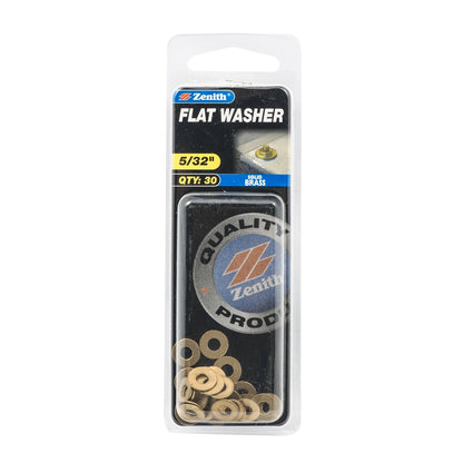 Zenith Flat Washer - 5/32 - Brass - 30 Pack