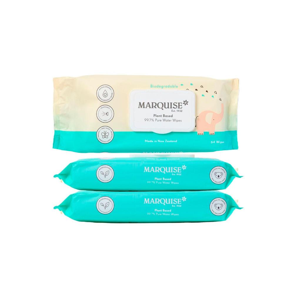 Marquise Pure Water Wipes (3x64) - 192 Pack