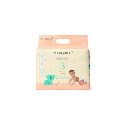 Marquise Hypoallergenic Crawler Nappies Size 3 (6-11kg) - 20 Pack