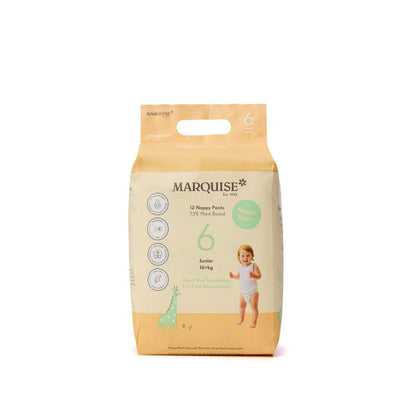 Marquise Hypoallergenic Junior Nappy Pants Size 6 (16kg +) - 12 Pack