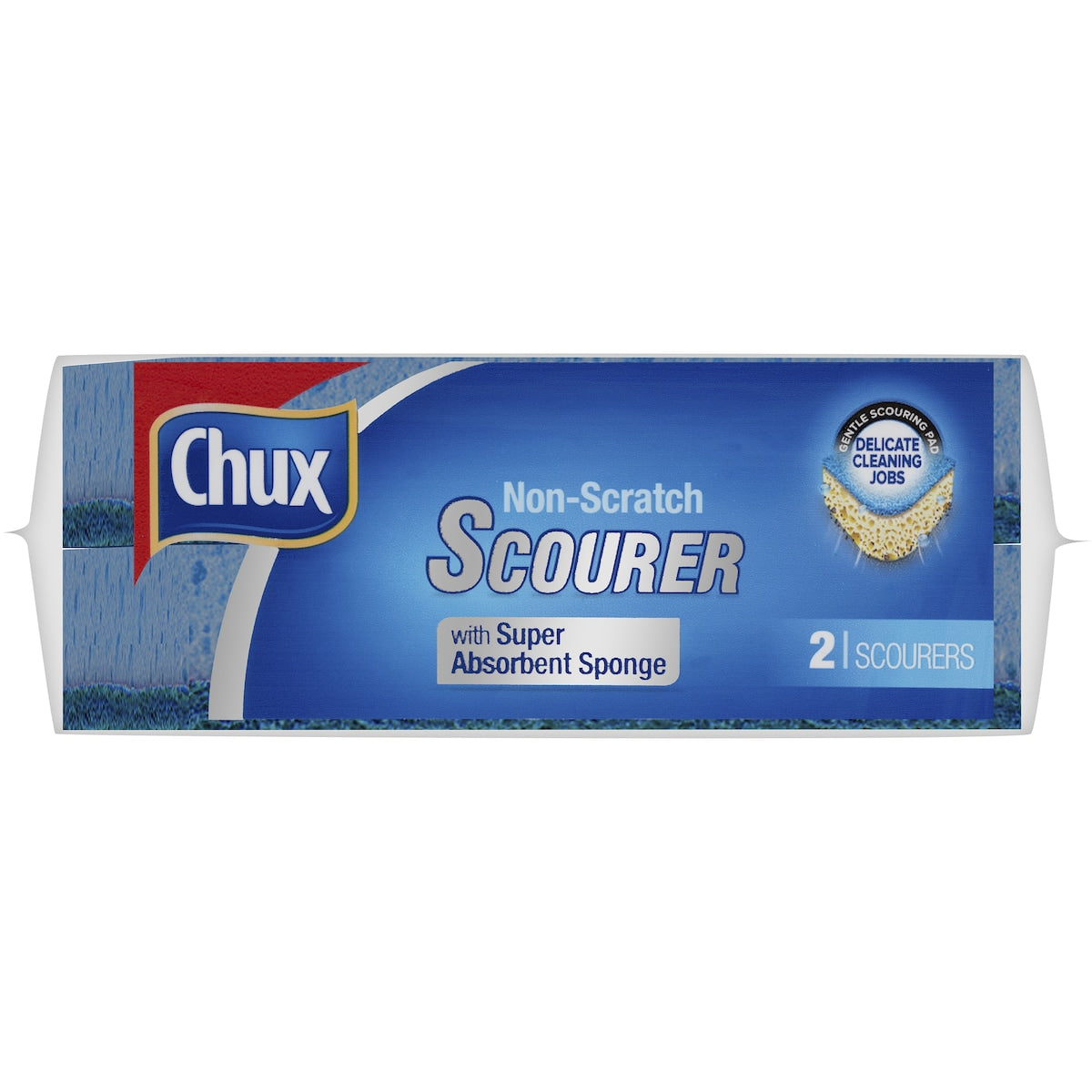 Chux Non Scratch Scourer Sponge 2 Pack