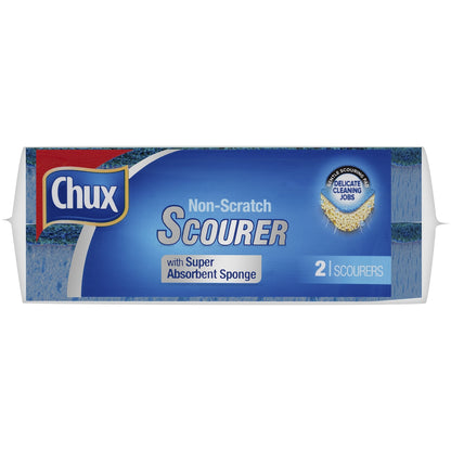 Chux Non Scratch Scourer Sponge 2 Pack