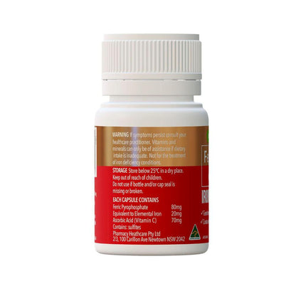 Vitaceuticals Ferrous+ C Iron Chewable Tablets - 30 Pack