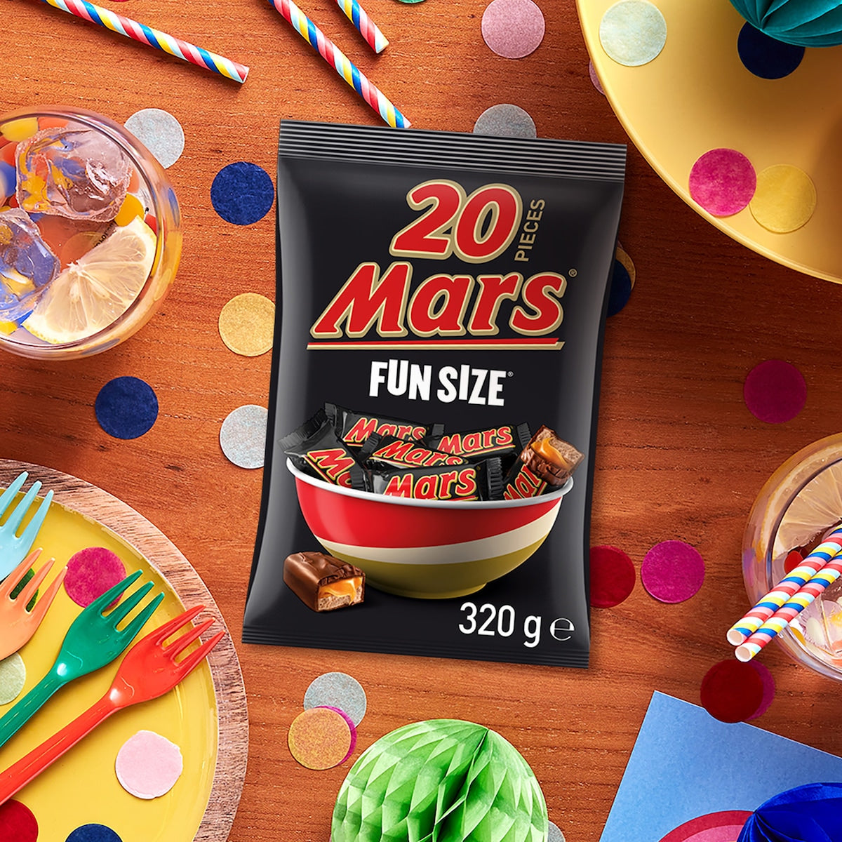 Mars Milk Chocolate Bar Party Share Bag 20 Pieces 320g