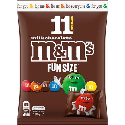 M&ms Milk Chocolate Party Share Bag 11 Pieces 148g