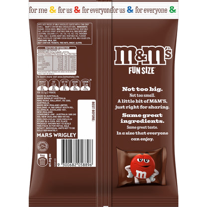 M&ms Milk Chocolate Party Share Bag 11 Pieces 148g