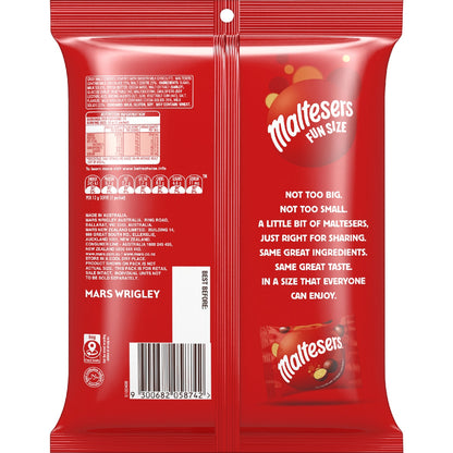 Maltesers Milk Chocolate Party Share Bag 11 Pieces 132g