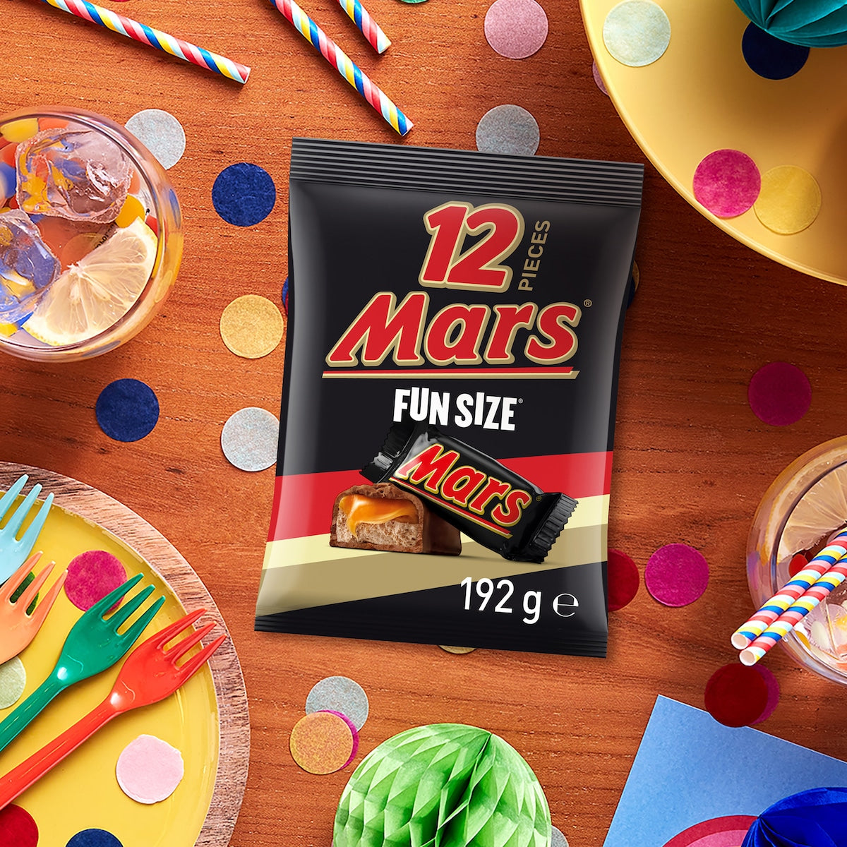 Mars Milk Chocolate Bar Party Share Bag 12 Pieces 192g