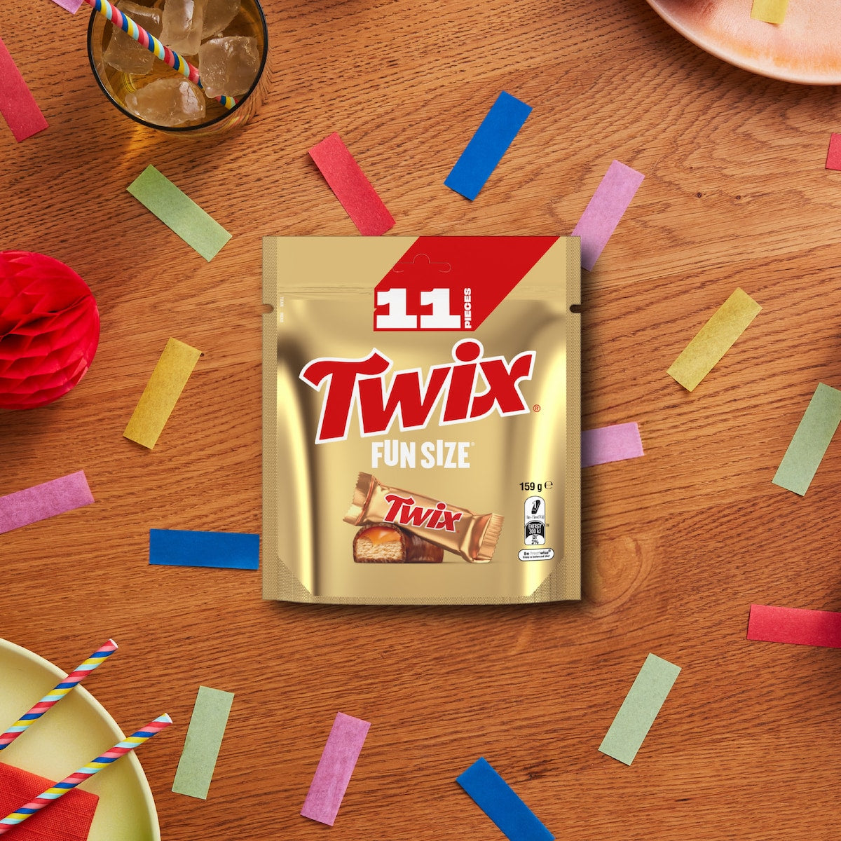 Twix Milk Chocolate Party Share Bag 11 Pieces 159g
