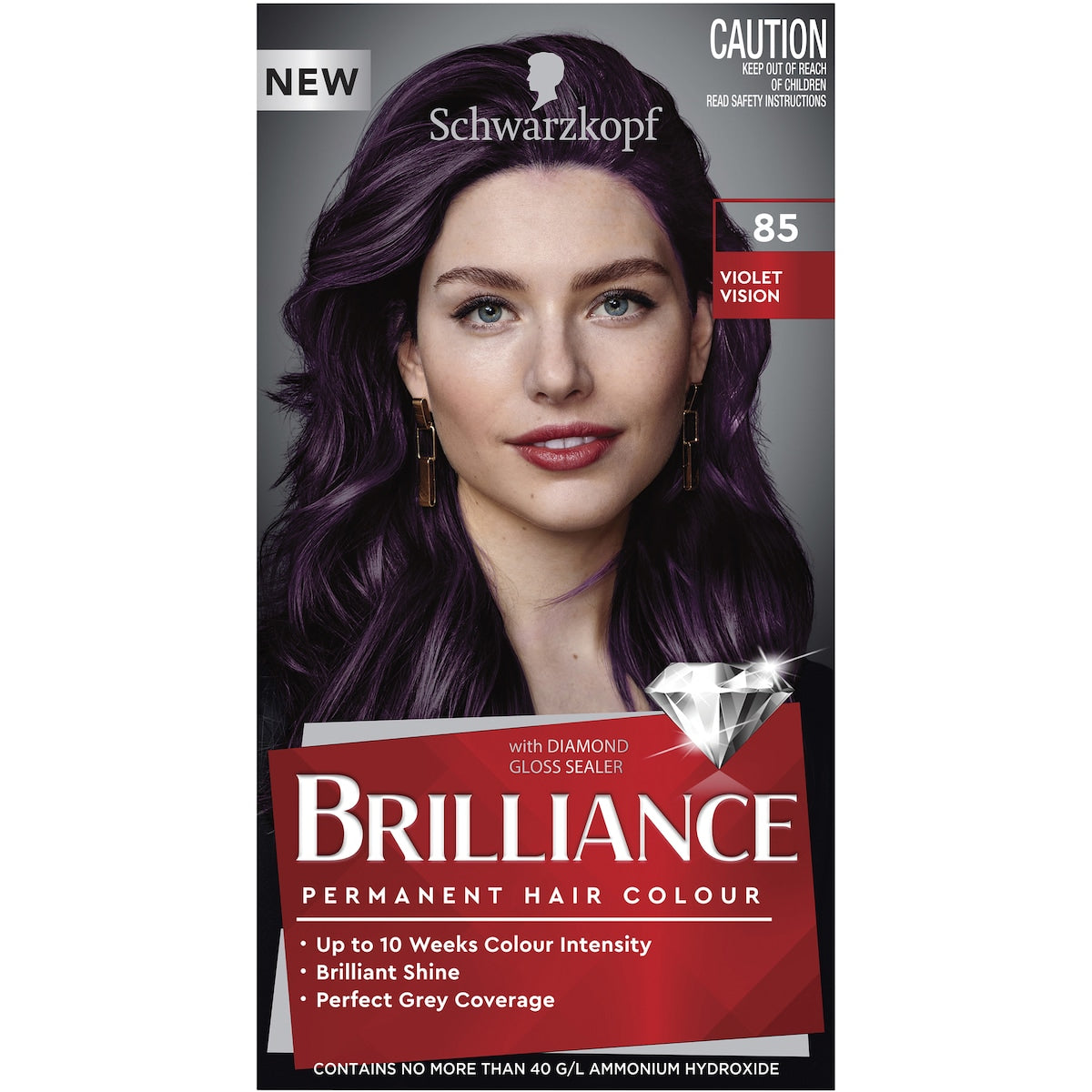 Schwarzkopf Brilliance Permanent Hair Colour Violet Vision Each