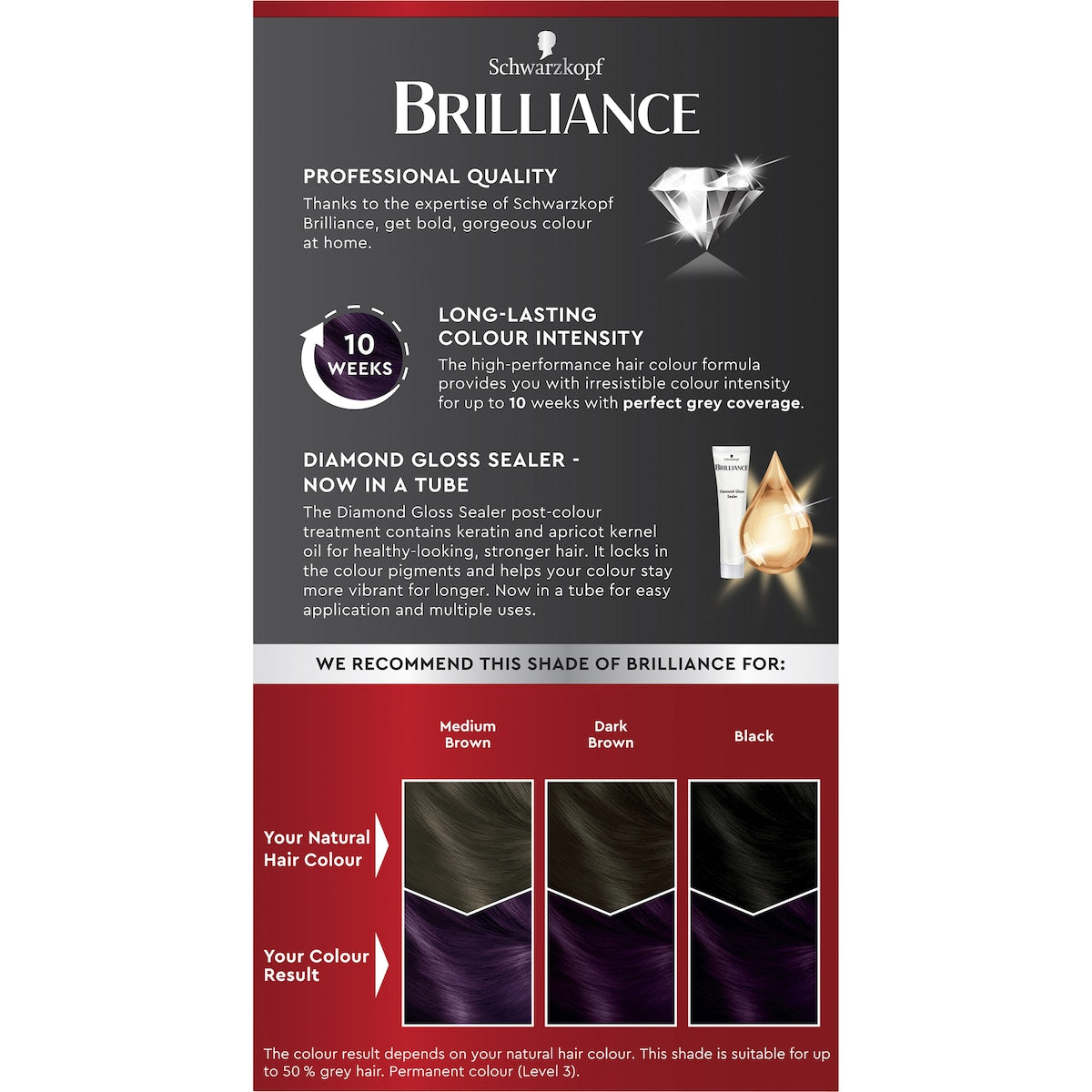 Schwarzkopf Brilliance Permanent Hair Colour Violet Vision Each