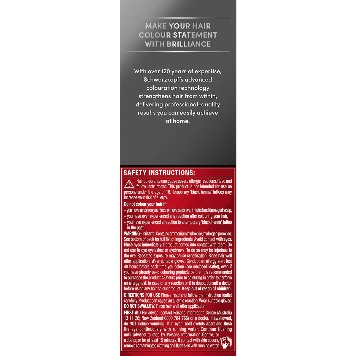 Schwarzkopf Brilliance Permanent Hair Colour Violet Vision Each