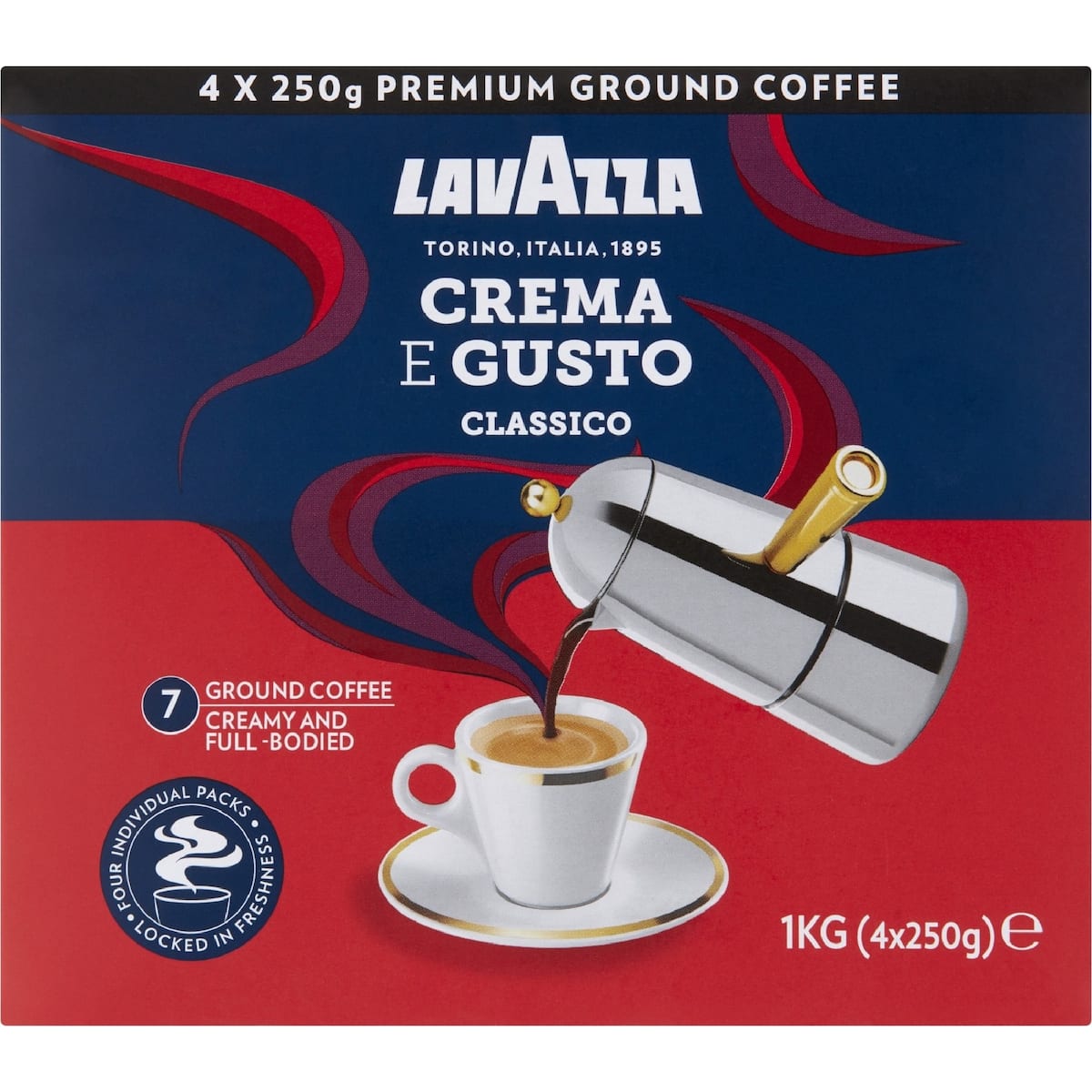 Lavazza Crema E Gusto Ground Coffee 1kg