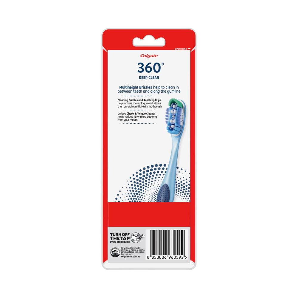 Colgate 360 Degree Toothbrush Medium - 4 Pack
