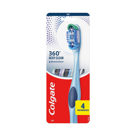 Colgate 360 Degree Toothbrush Soft - 4 Pack