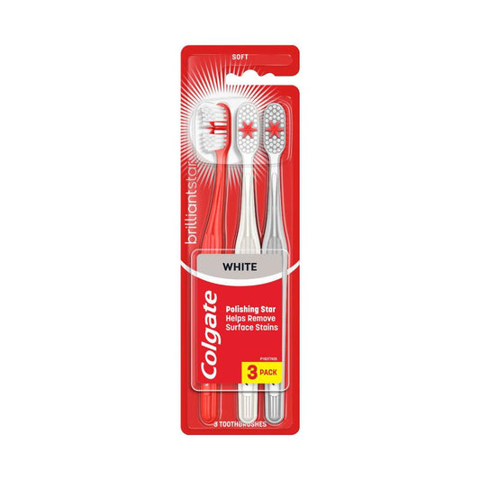 Colgate Brilliant White Toothbrush Soft - 3 Pack
