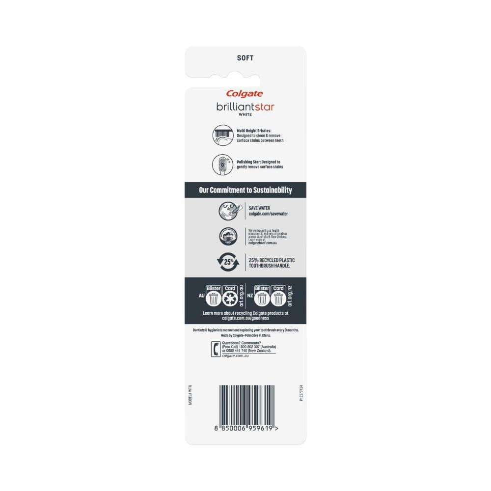Colgate Brilliant White Toothbrush Soft - 3 Pack