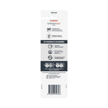 Colgate Brilliant White Toothbrush Medium - 3 Pack