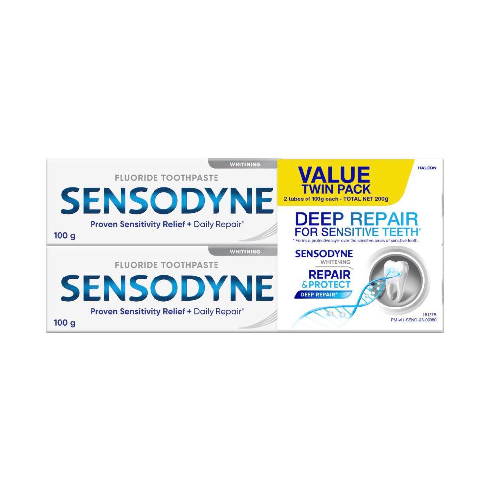 Sensodyne Repair & Protect Twin Pack Toothpaste 2x100g - 200g