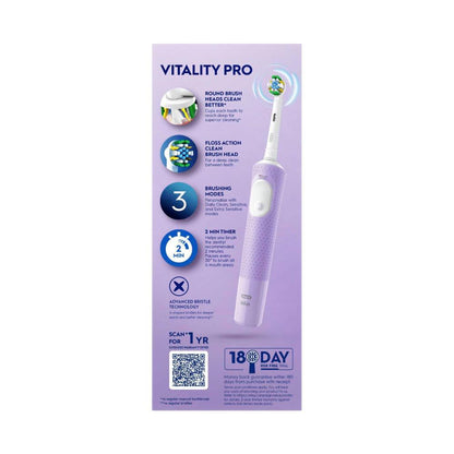 Oral B Vitality Pro D/ C E-toothbrush Lilac - 1 Pack