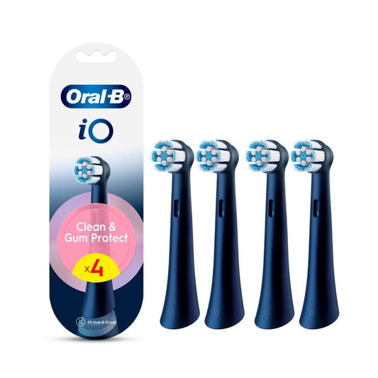 Oral B Io Clean & Gum Protect Sensitive Black Refill Brush Heads - 4 Pack