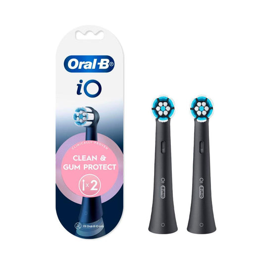 Oral B Io ean & Gum Protect Sensitive Black Refill Brush Heads - 2 Pack