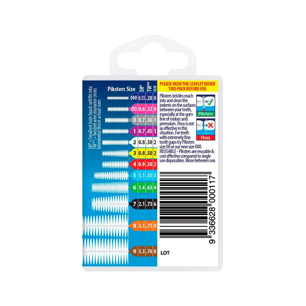 Piksters Interdental Brushes Size 1 - 40 Pack