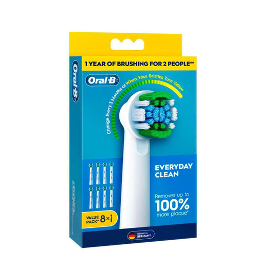 Oral B Everyday Clean Refill Brush Heads - 8 Pack