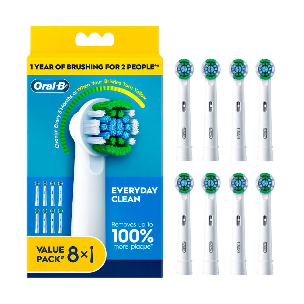 Oral B Everyday ean Refill Brush Heads - 8 Pack