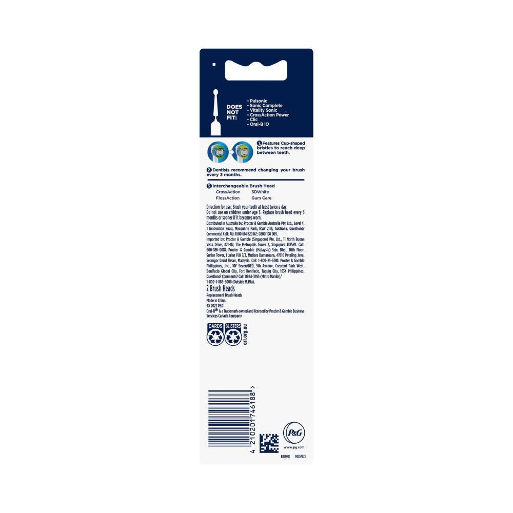 Oral B Everyday ean Refill Brush Heads - 2 Pack